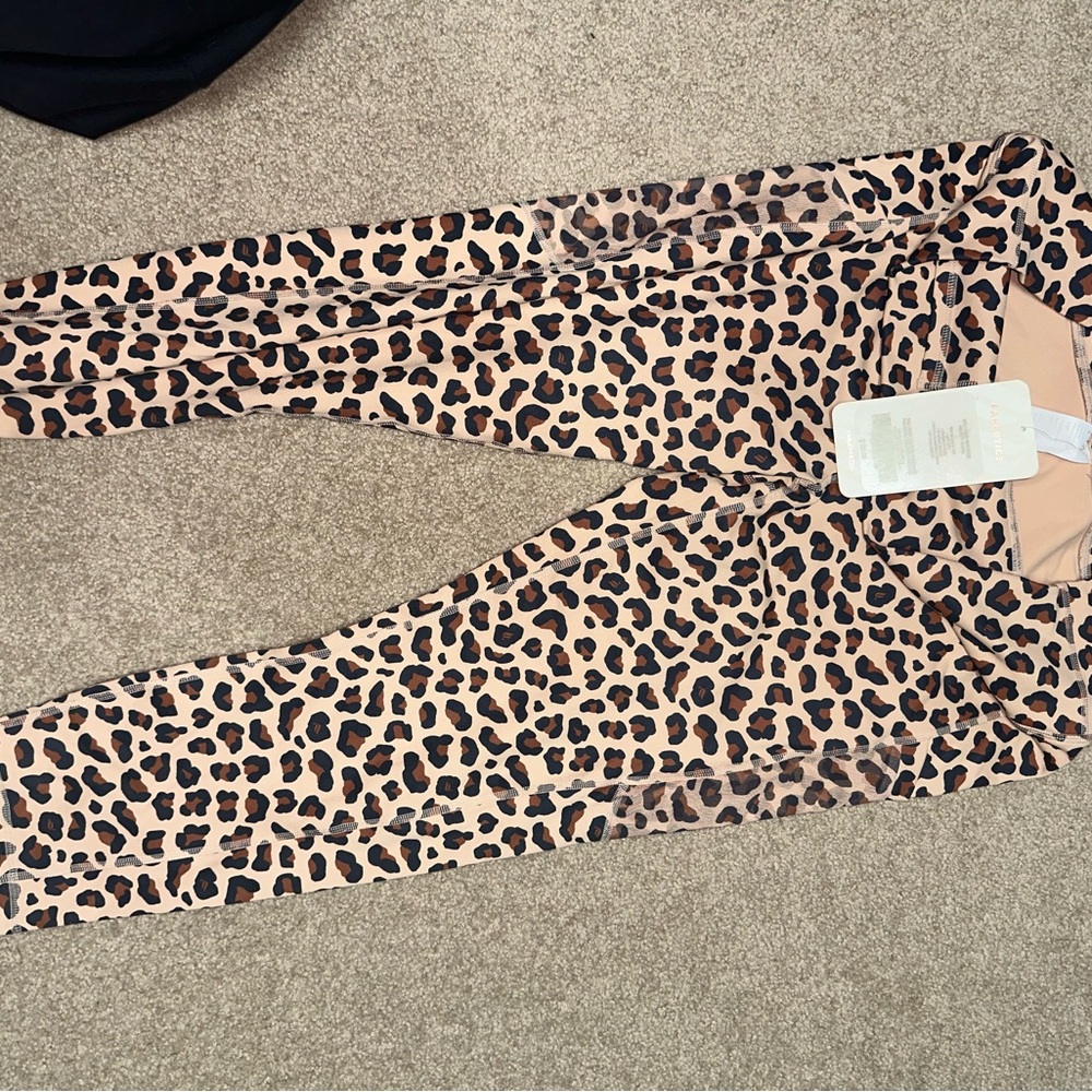 Fabletics Leopard Print High-Rise Leggings - Nude/Black/Brown